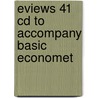 Eviews 41 Cd To Accompany Basic Economet door Onbekend