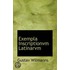 Exempla Inscriptionvm Latinarvm