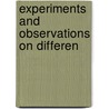 Experiments And Observations On Differen door Joseph Priestley