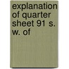 Explanation Of Quarter Sheet 91 S. W. Of door Charles Eugene De Rance