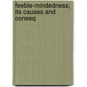 Feeble-Mindedness; Its Causes And Conseq by Henry Herbert Goddard