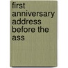 First Anniversary Address Before The Ass by Hitchcock Edward Hitchcock
