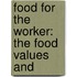 Food For The Worker: The Food Values And