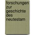 Forschungen Zur Geschichte Des Neutestam