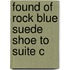 Found Of Rock Blue Suede Shoe To Suite C