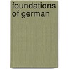 Foundations Of German door Frederick Montener