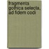 Fragmenta Gothica Selecta, Ad Fidem Codi