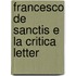 Francesco De Sanctis E La Critica Letter