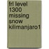 Frl Level 1300 Missing Snow Kilimanjaro1