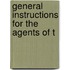 General Instructions For The Agents Of T