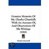 Genuine Memoirs Of Mr. Charles Churchill door Charles Churchill