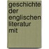 Geschichte Der Englischen Literatur Mit