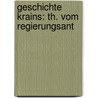 Geschichte Krains: Th. Vom Regierungsant door August Dimitz