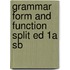 Grammar Form and Function Split Ed 1a Sb