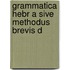 Grammatica Hebr A Sive Methodus Brevis D