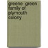 Greene  Green  Family Of Plymouth Colony