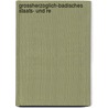 Grossherzoglich-Badisches Staats- Und Re door Baden Baden