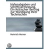 Hafenabgaben Und Schiffsvermessung, Ein door Heinrich Herner