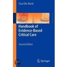 Handbook Of Evidence-Based Critical Care door Paul Ellis Marik