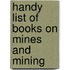 Handy List Of Books On Mines And Mining