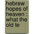 Hebrew Hopes Of Heaven : What The Old Te
