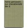 Heine-Genossen: Zur Charakteristik Der D by Adolf Bartels