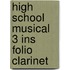 High School Musical 3 Ins Folio Clarinet