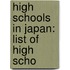 High Schools In Japan: List Of High Scho