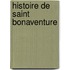 Histoire De Saint Bonaventure