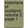 Historians of Scotland, Volume 2, Page 1 door Anonymous Anonymous