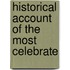 Historical Account Of The Most Celebrate