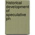 Historical Development Of Speculative Ph