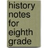 History Notes For Eighth Grade