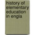 History Of Elementary Education In Engla