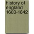 History Of England 1603-1642