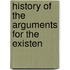 History Of The Arguments For The Existen