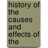 History Of The Causes And Effects Of The door Girolamo Lucchesini