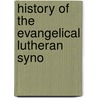 History Of The Evangelical Lutheran Syno by Samuel T. Hallman