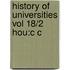 History Of Universities Vol 18/2 Hou:c C