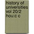 History Of Universities Vol 20/2 Hou:c C