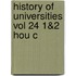 History Of Universities Vol 24 1&2 Hou C