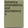 Homerica, Emendations And Elucidations O door Thomas Leyden Agar