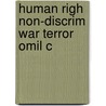 Human Righ Non-discrim War Terror Omil C door Daniel Moeckli