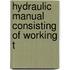 Hydraulic Manual Consisting Of Working T