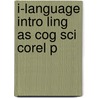 I-language Intro Ling As Cog Sci Corel P door Daniela Isac