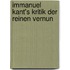 Immanuel Kant's Kritik Der Reinen Vernun