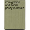 Immigration and Social Policy in Britain door K. Jones
