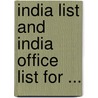 India List and India Office List for ... by Office Great Britain.