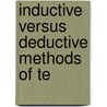 Inductive Versus Deductive Methods Of Te door William Henry Winch