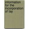 Information For The Incorporation Of Tay by See Notes Multiple Contributors